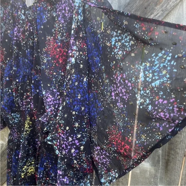 EUC Free People Anna Open Back Dress Black Floral Size Medium - Image 7