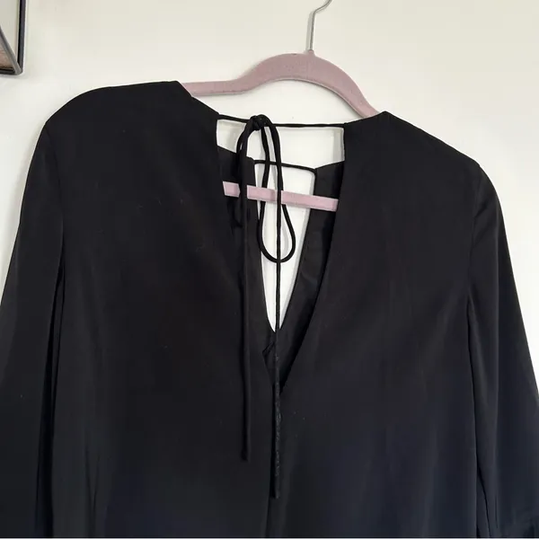 C/MEO Collective Revolve Black Mini Dress‎ Bell Sleeve Size XXS - Image 4