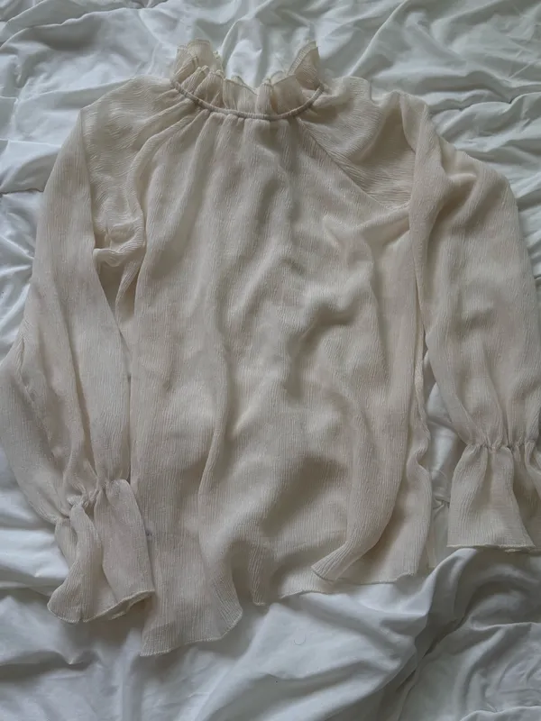 Forever 21 nude sheer Blouse - Image 2