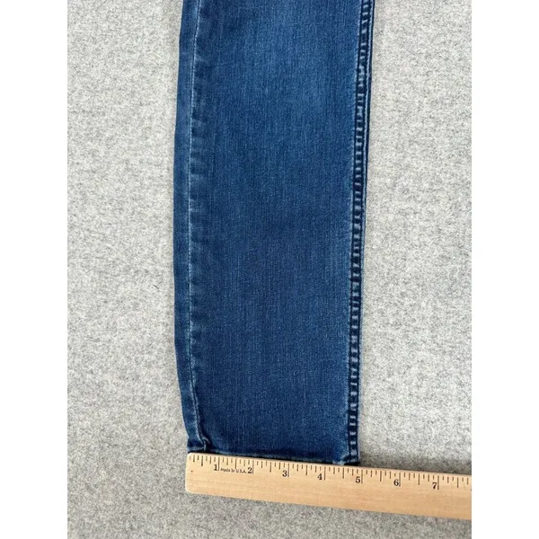Free People Size 10 Womens Pants Jeans Blue‎ Tie High Waist Hippie Boho Denim - Image 7