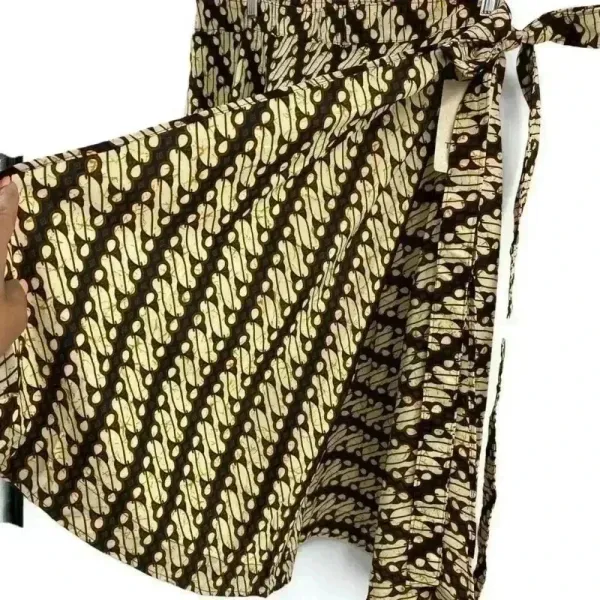 Tropiko‎ By Kultura Brown and Beige Wrap Skirt Size OS - Image 5