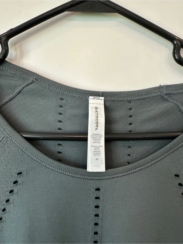 Athleta Long-Sleeve Performance Tee in gray - Image 2
