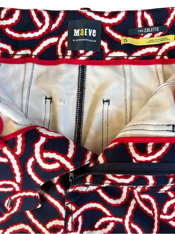 EUC Anthropologie Maeve Collette Ponte Knit Pants Size 25 - Image 9