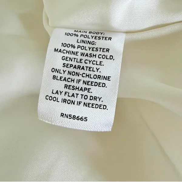 Abound Cream Mini Dress Strapless Blubble Skirt - Image 7