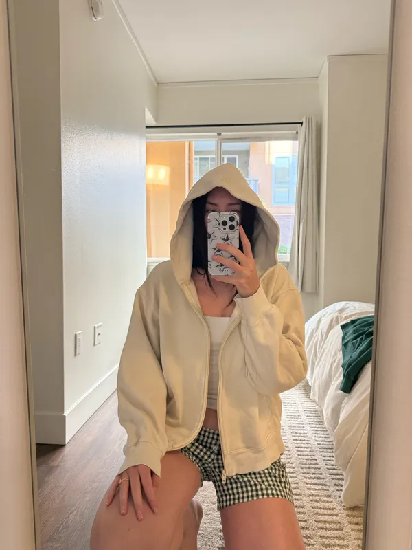 Baby Yellow Aritzia “Super World” Hoody ( vintage ) - Image 2