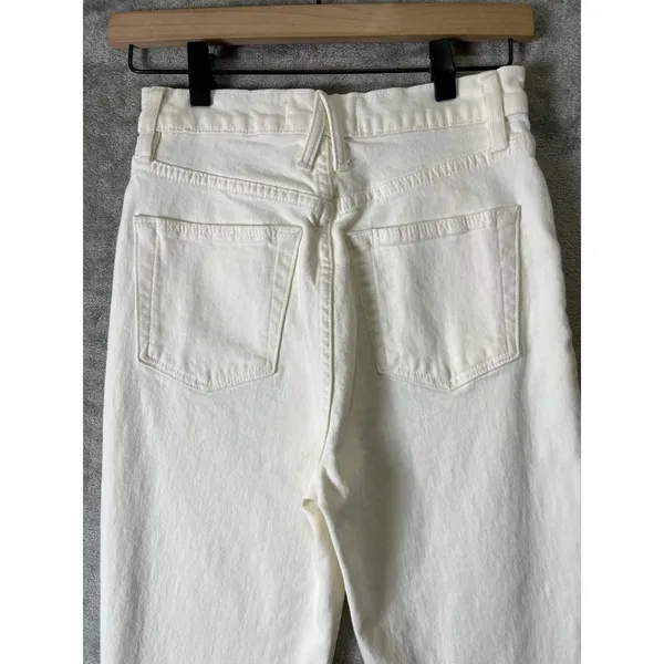 SLVRLAKE Beatnik High Rise Skinny Jeans White‎ Stretch Denim Minimalist Chic 25 - Image 4