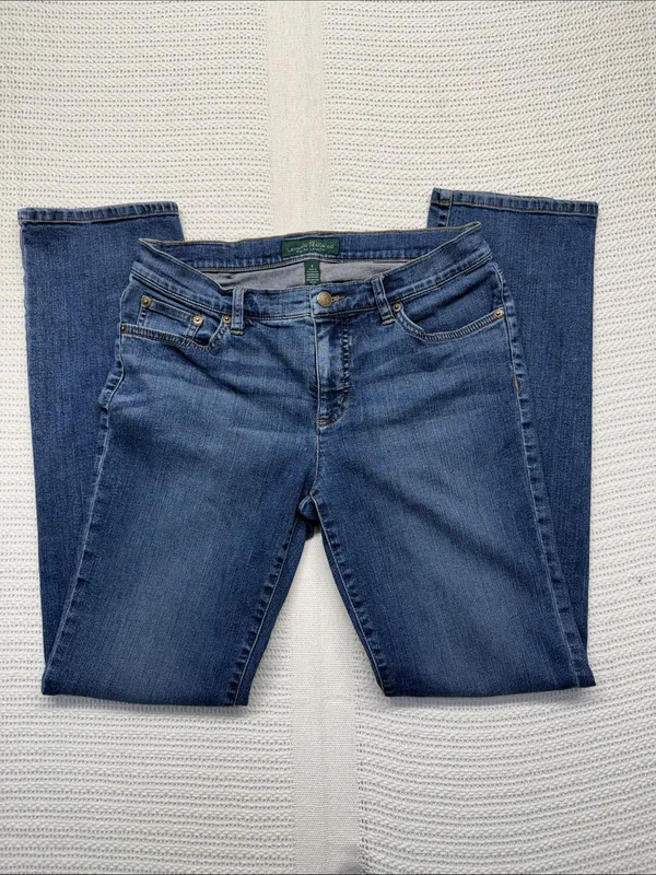 Ralph Lauren Straight Leg Jeans in Dark Blue Wash - Image 4