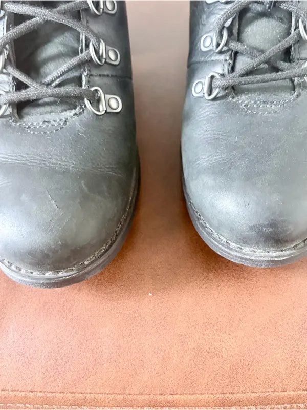 Merrell Chateau Mid Lace Waterproof Black Leather Heeled Hiking Boots Womens 7 - Image 5