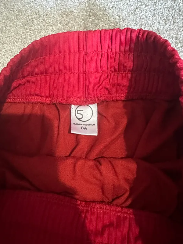 Five The Label Dancewear Red Shorts - Image 3