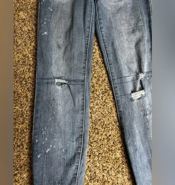 JUDY BLUE Jeans Shredding Up My Life Relaxed Fit Distressed Style JB8273MD 26 - Image 7