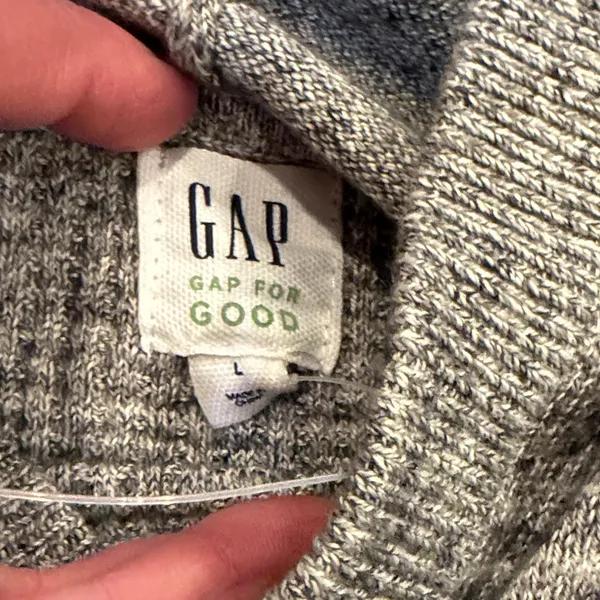 GAP Gray Women’s Hooded Sweater Size Large NWT C8-024 - Image 2