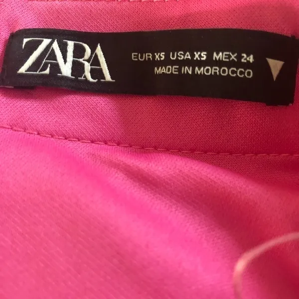 Zara Pink Floral Print Ruffle Mini Skirt Sz. XS Spring Summer Hottie - Image 4