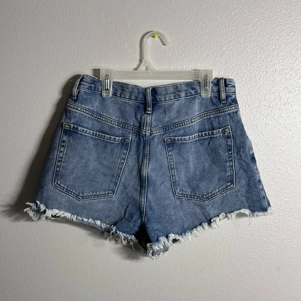 Pacsun Women‎ Denim Ripped Vintage High Rise Shorts size 29. - Image 6