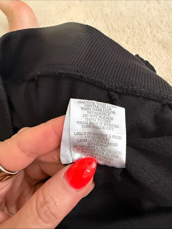 Z Supply Jill Marled Black Joggers Knit Pants Drawstring Lounge Size Small - Image 12