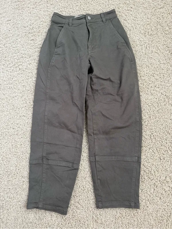 Everlane Utility Barrel Pants size 00 Olive green - Image 2