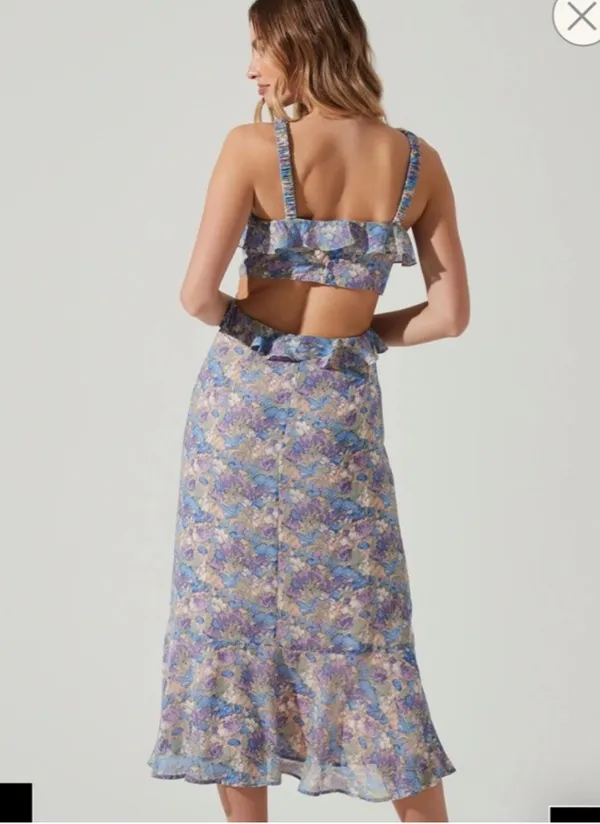 ASTR The Label Midi Dress Floral - Image 5