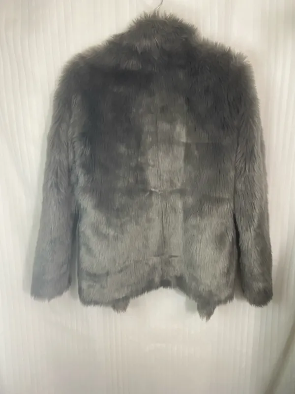 Forever 21 Exclusive Faux Fur Gray Women's Jacket - Image 9
