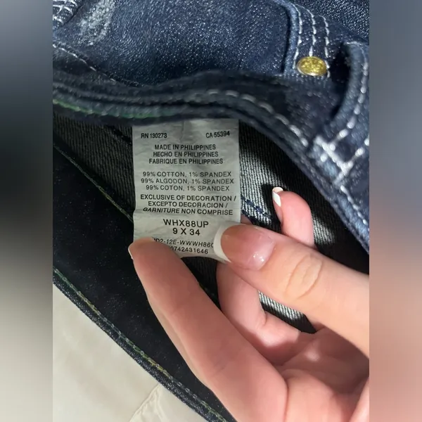 Rock 47 Jeans by Wrangler Ultra Low Rise 9x34 - Image 3
