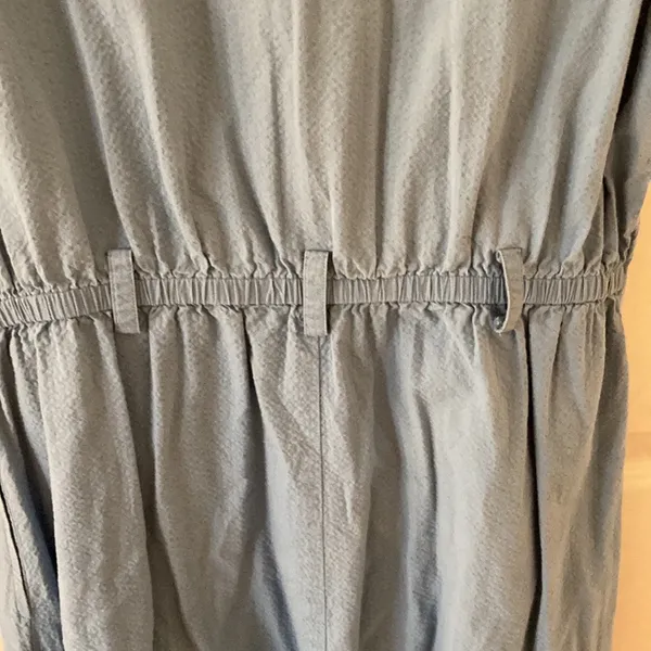 Orvis Vintage 1980s House Dress Maxi Long Button Down Blue Size 14 Casual EUC - Image 12