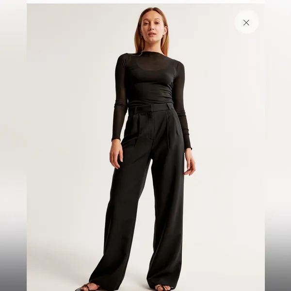Abercrombie and fitch A&F Sloane Tailored Pant black - Image 2