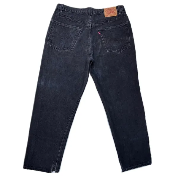 Levi's 550 Black Relaxed Fit Jeans Pants - Image 2