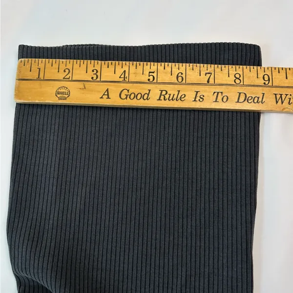 Lululemon Ribbed Softstreme Dark Gray Zip-Leg High-Rise Pants Women's Size 4 - Image 6