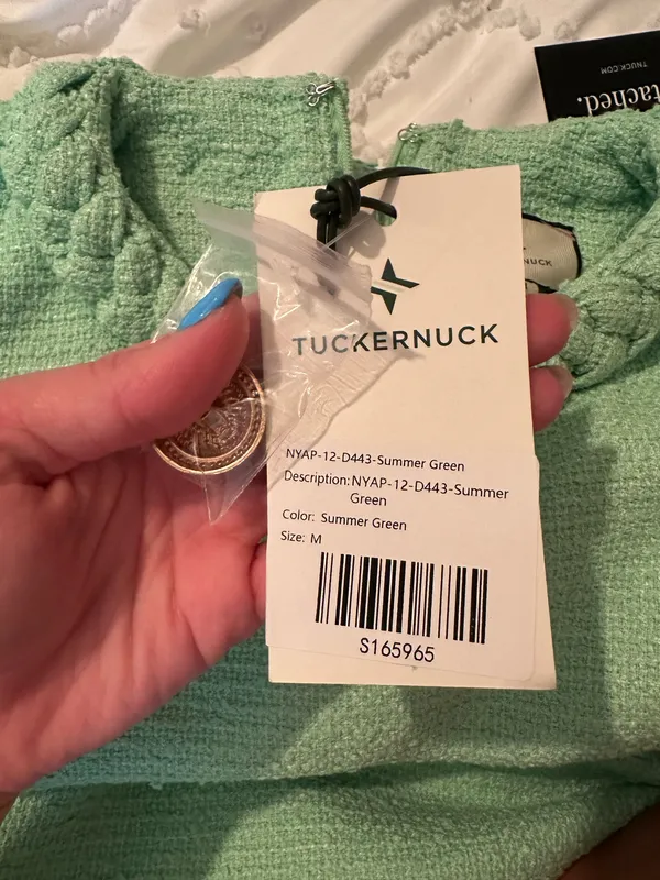 Tuckernuck Summer Green Tweed Jackie Dress NWT - Image 6