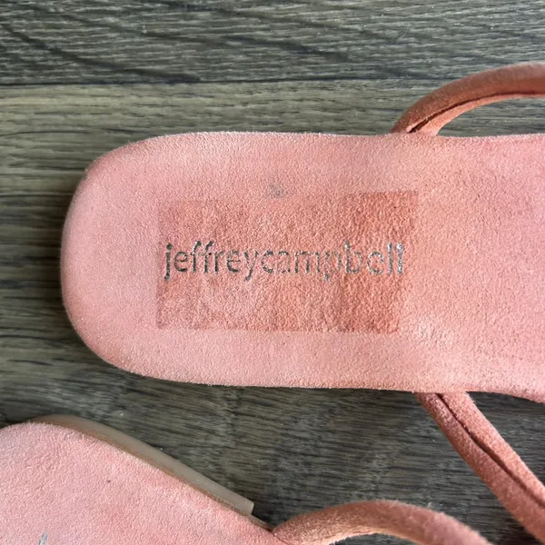 Jeffrey Campbell Orange Leather Sandals Size 7 - Image 6