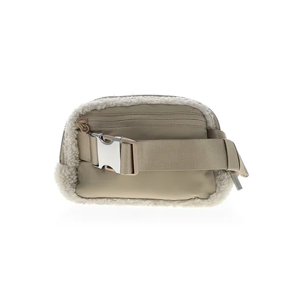 Lululemon Ivory Sherpa Fleece Belt Bag Crossbody Waist Pack Neutral Cream - Image 2