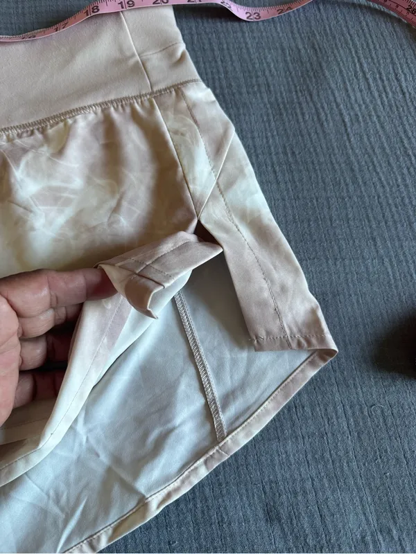Tie-Dye Light Pink Athletic Shorts with Wide Waistband - Image 7