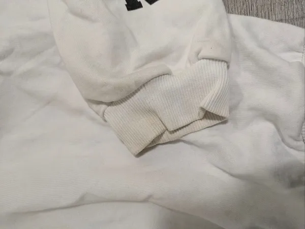 Divided By H&M Justin Bieber Team Bieber White Cropped Hoodie Size Medium - Image 9