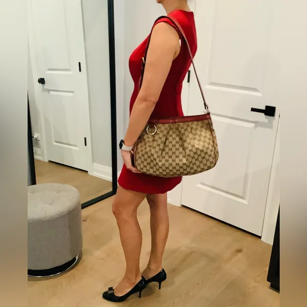 GUCCI canvas GG monogram shoulder bag ❤️❤️ - Image 16