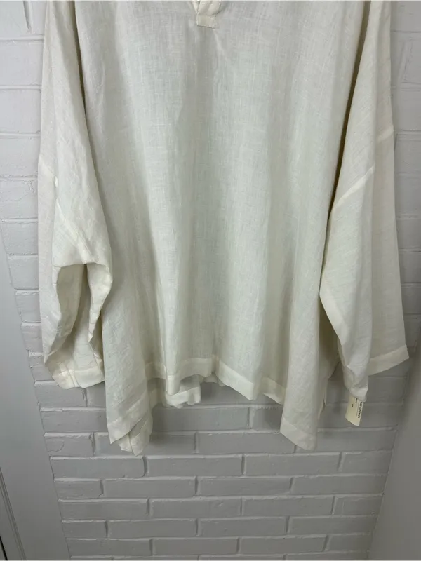 NWT Vintage Deadstock Eskandar Linen Oversized Top Size 1 - Image 4