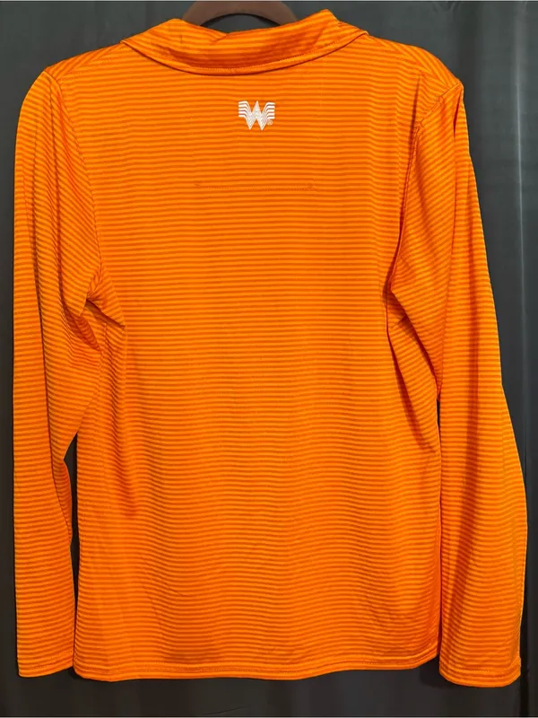 Whataburger women’s size small long sleeve employee blouse - Image 5