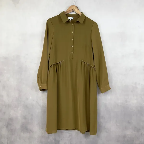 Aker Womens Tunic Dress Size‎ 38 (M) Minimal Lagenlook Euro Lagom Quiet Luxury - Image 2