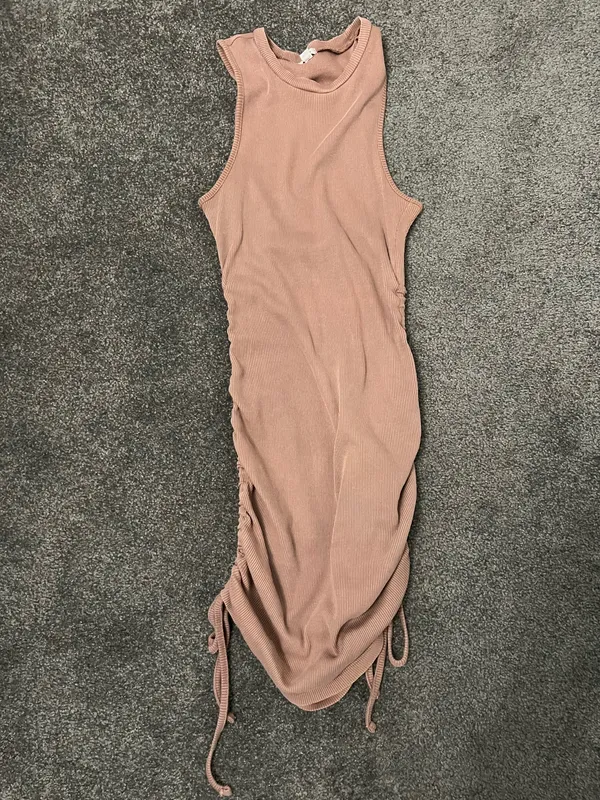 Brown garage mini dress - Image 2