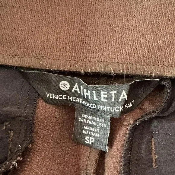 Athleta‎ Brown Ankle Zip Pants Career Casual Comfort Stretch Work Office - Image 6