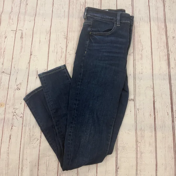 American Eagle Skinny Jeans Next Level Stretch Size 6 R Dark Blue Denim - Image 2