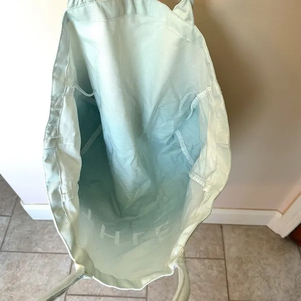 Athleta Bag Canvas Ombre Beach Gym Tote Shopping Resort Nautical Sporty - Image 3