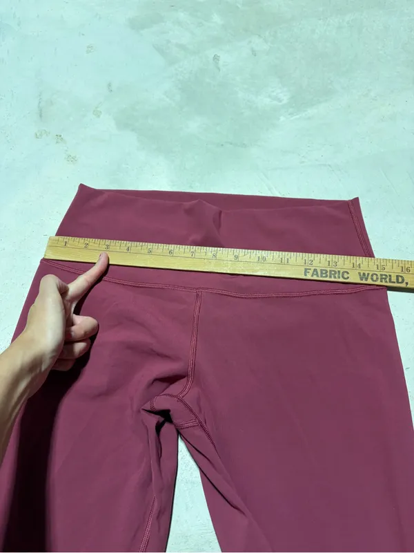 Lululemon Wunder under high-rise Burgundy Leggings 10 - Image 5
