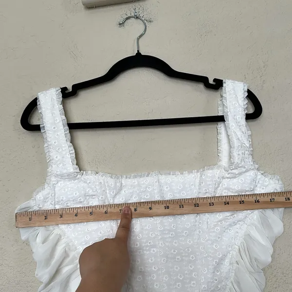 HOUSE OF CB 'Catalina' White Broderie Anglais Corset NWOT size XL‎ - Image 8