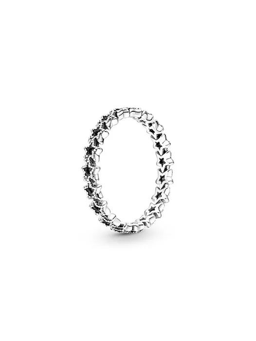 Pandora Band of Asymmetric Stars Ring in Sterling Silver 925 Size 9 - Image 2