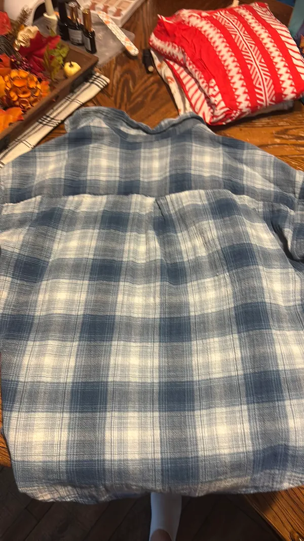 Natural Reflections Flannel Plaid Shirt Button Down - Image 2