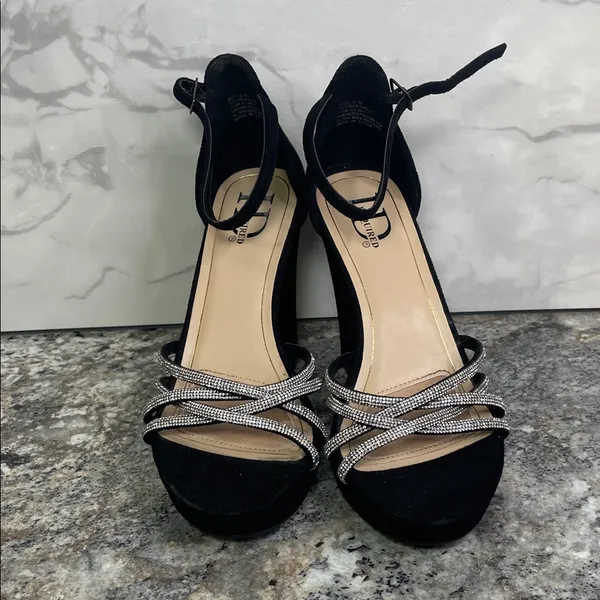 I.D. Required With Rhinestone Accents Black Size 6.5 - Image 2
