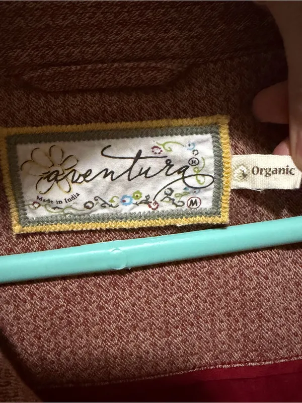 Aventura Organic Cotton Utility Jacket Safari Cargo Field Jacket Medium Y2K - Image 3