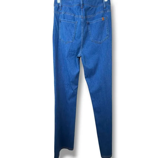 Halara Flex Blue Wash Stretch Mid-Rise Casual Ultra-Soft Bootcut Jeans Small - Image 7