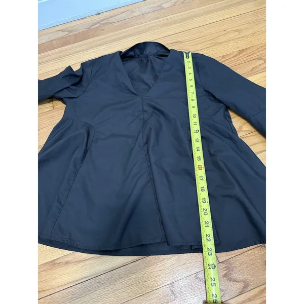 Pomander Place Tuckernuck‎ Black V-Neck Bell Sleeve Blouse Size XS - Image 5