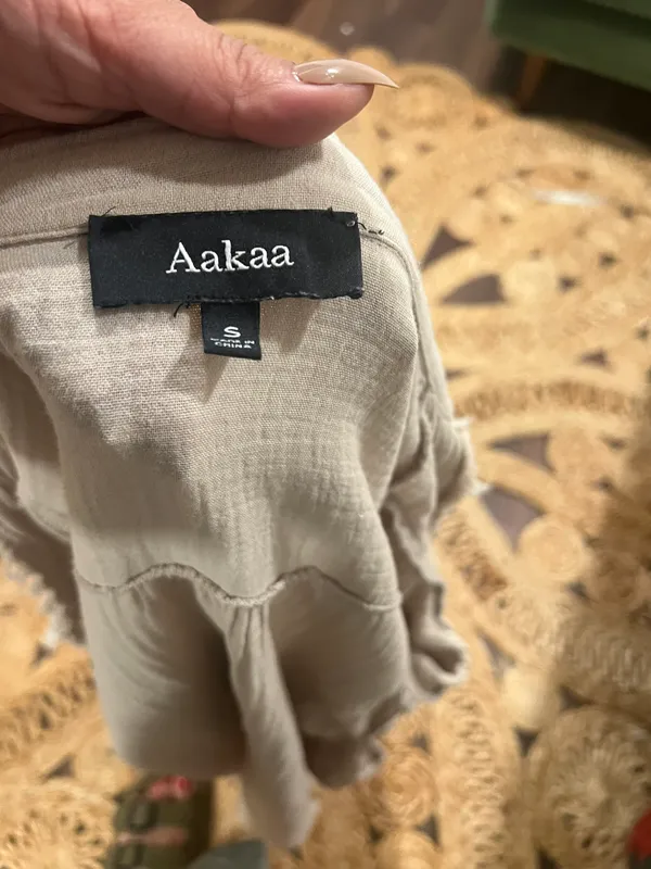 Aakaa Cotton Gauzy Tunic Dress - Image 6