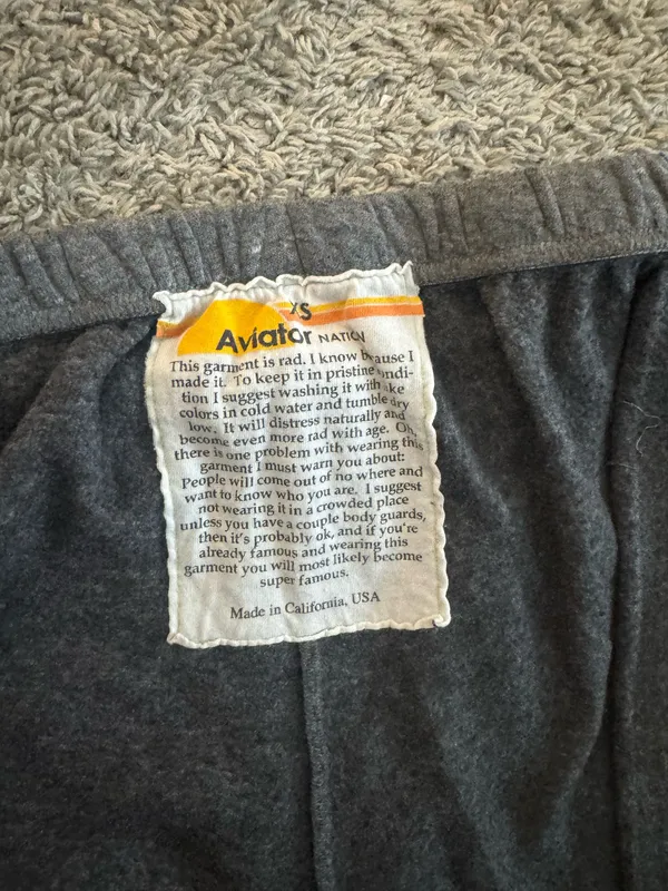 Aviator nation 5 STRIPE SWEATPANTS - HEATHER GREY - Image 4