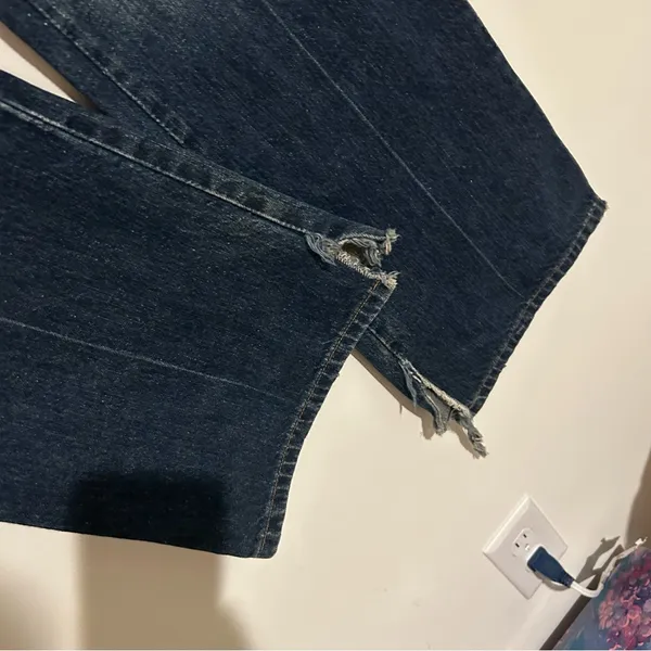 Vintage American Eagle Hipster‎ Bootcut Mid Rise Denim Blue Jeans Size 14 - Image 6